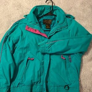 Eddie Bauer Teal and Pink Jacket